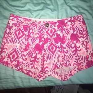 Pink Elephant Print Lilly Pulitzer Shorts